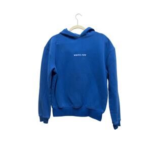 White Fox Boutique Leisure Vol 3.5 Hoodie Oversized Blue Puff Print XXS/XS